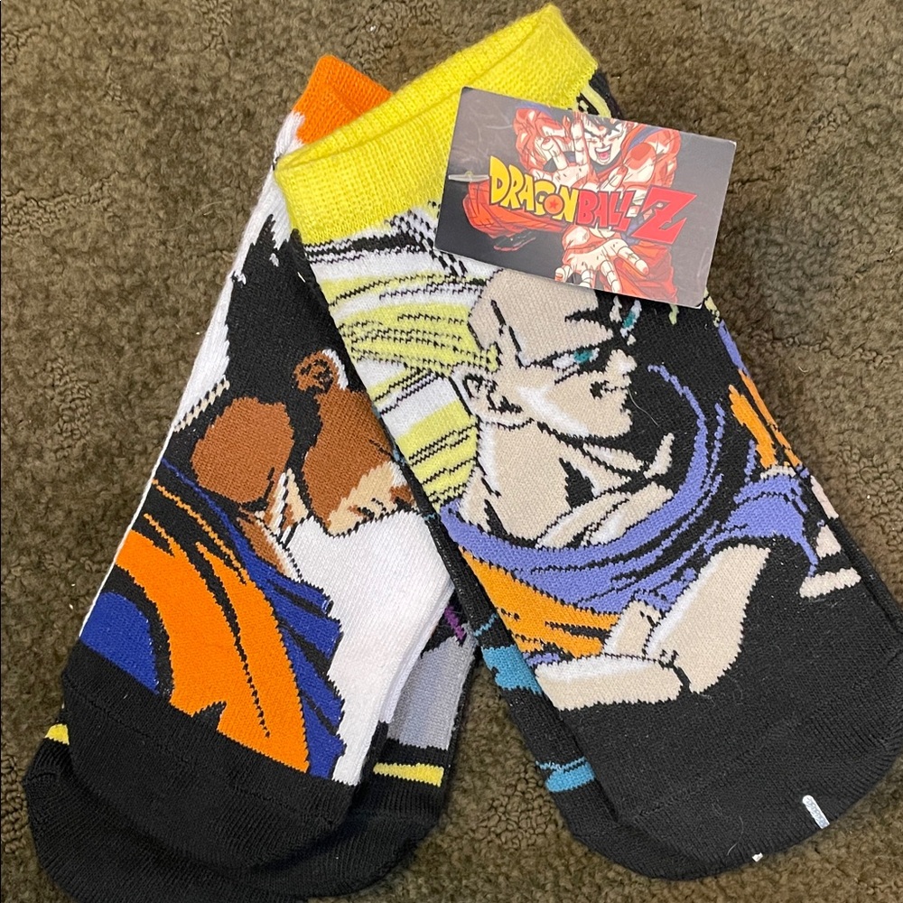 Character Socks - Black, Yellow, Blue DragonBall Z